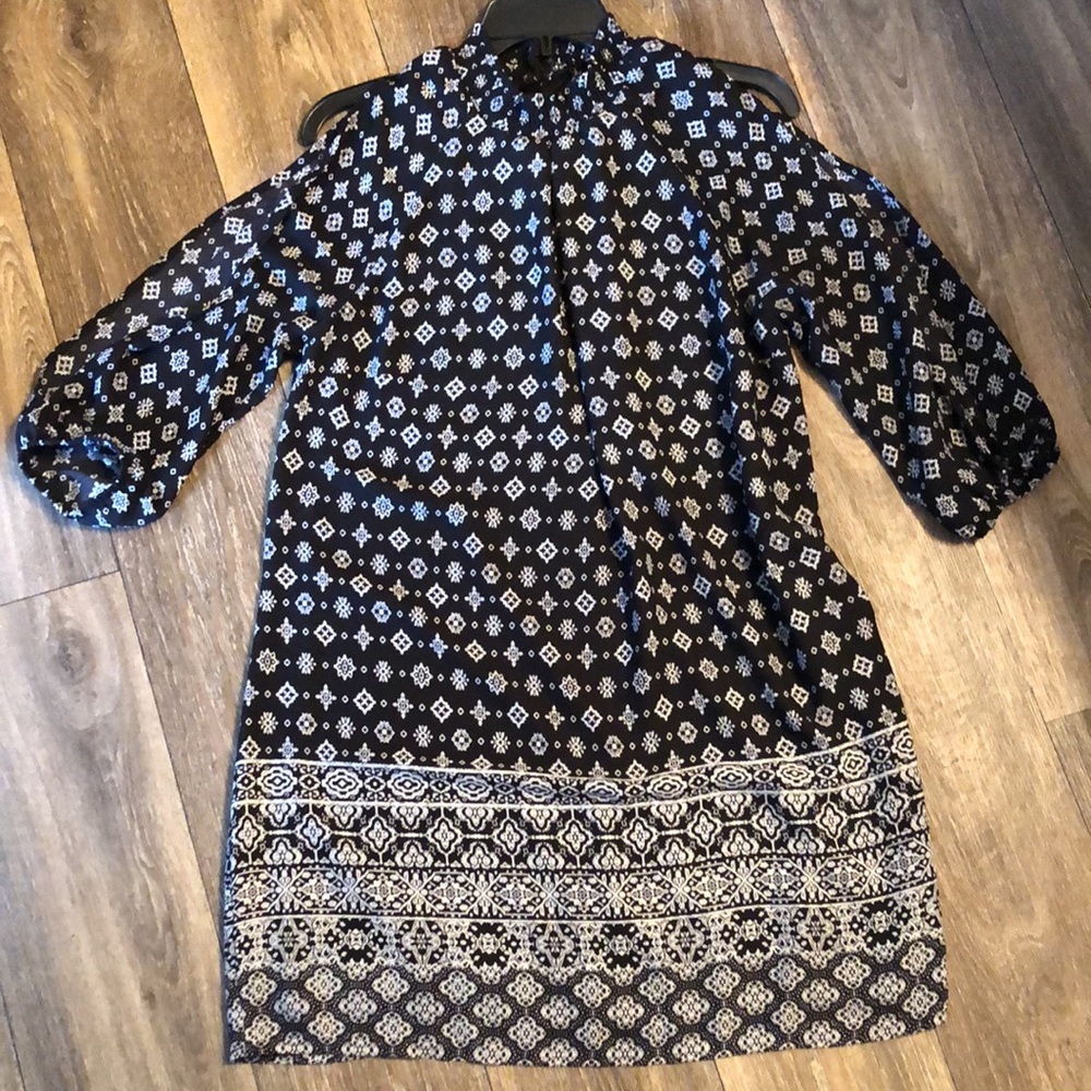 Black and White Short Dress